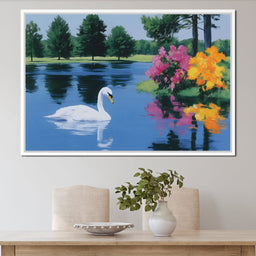 Swan Lake Reflections - NicheCanvas