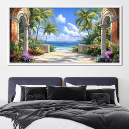 Tropical Gateway to Tranquility - NicheCanvas