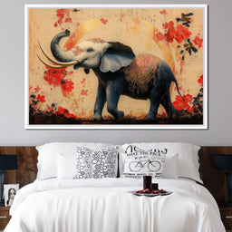 Elephant Radiant Elegance- - NicheCanvas