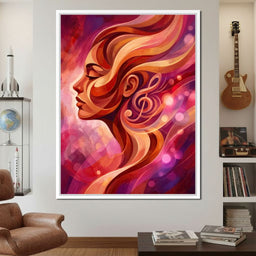 She Closed Her Eyes to Hear Better - TooplesArt - NicheCanvas