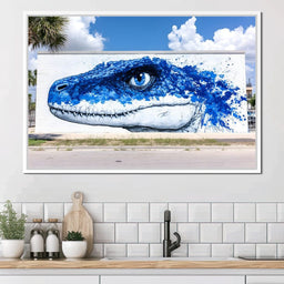 Street Art - Vivid Reptilian Glance - NicheCanvas