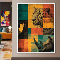 Savanna Mosaic Wild Majesty - NicheCanvas