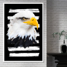 Regal Eagle Brushstroke Freedom - NicheCanvas