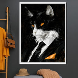 The Calculated Intent of the Feline Mogul - NicheCanvas