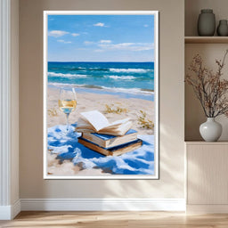 Seaside Pages and Golden Sip - NicheCanvas