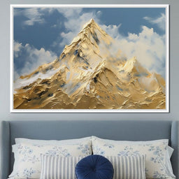 Golden Summit Rising Light - NicheCanvas