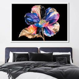 Gilded Petals Reveal Dark Radiance - NicheCanvas