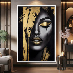 Golden Elegance Enigma - NicheCanvas
