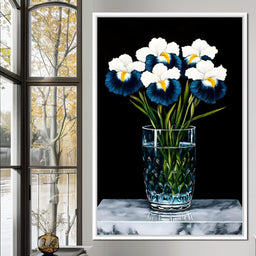 Petals in Midnight Bloom - NicheCanvas