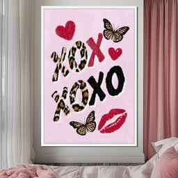 Leopard Kiss XO Butterfly Love - NicheCanvas