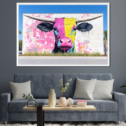 Street Art - Cute Horns - NicheCanvas