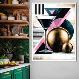 Midnight Toast to Golden Spheres - NicheCanvas