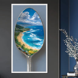 Coastal Paradise Reflected Spoon - NicheCanvas