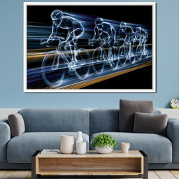 Velocity of the Wireframe Peloton - NicheCanvas