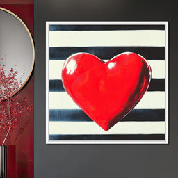 Heart Stripes - NicheCanvas