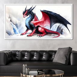 Dragon of Frozen Peaks - NicheCanvas