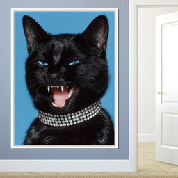 Fierce Midnight Feline Glamour - NicheCanvas