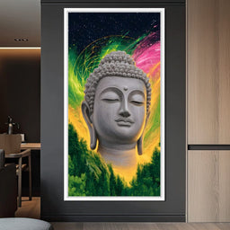 Enlightened Cosmic Buddha Tranquility - NicheCanvas