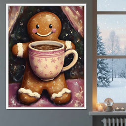 Gingerbread Cheer With Cocoa - NicheCanvas