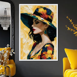 Golden Hour Couture Portrait - NicheCanvas