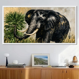 Silent Monarch of the Gilded Savanna - NicheCanvas