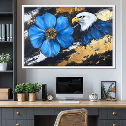 Hawk's Flight with Azure Blossom - Alicia Smith - NicheCanvas