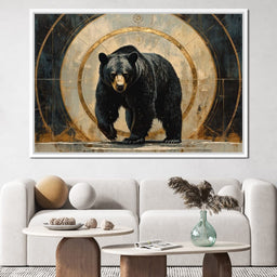 Majestic Bear Golden Portal - NicheCanvas