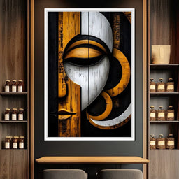 Golden Lattice of Reflection - NicheCanvas