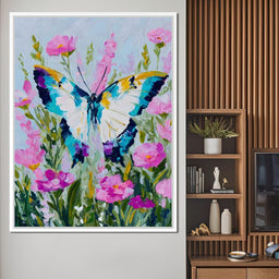 Radiant Butterfly Garden Dance - NicheCanvas