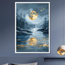 Luminous Nocturne Reflections - NicheCanvas