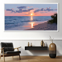 Ocean Dawn Romantic Skies - NicheCanvas