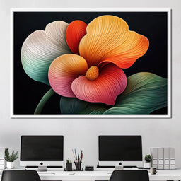 Petals That Dream in Neon - TooplesArt - NicheCanvas
