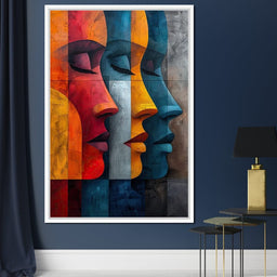 Chromatic Contours Converge - NicheCanvas