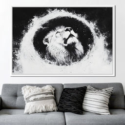 Lion's Majestic Ascent - NicheCanvas