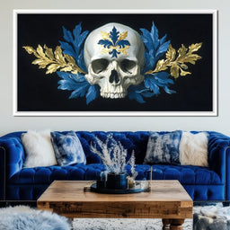 Fleur Skull Baroque Elegance - NicheCanvas