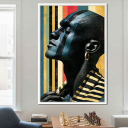 Pan Africa Colours Silhouette - NicheCanvas