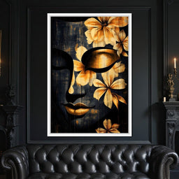 Golden Petals Tranquility - NicheCanvas