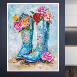 Floral Cowboy's Melodic Saga - Neal Hackett - NicheCanvas