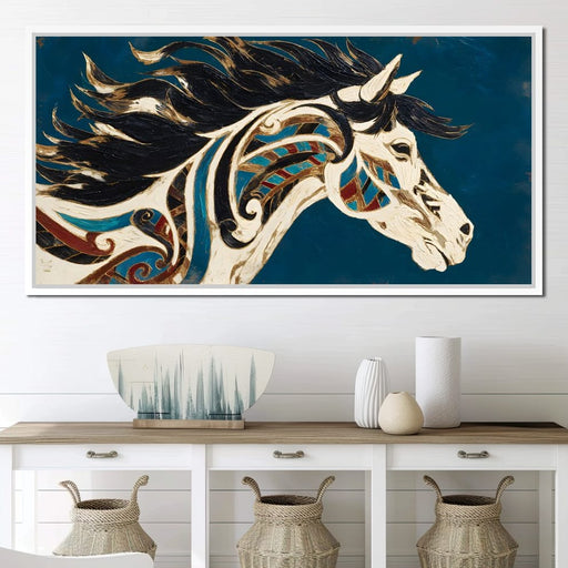 Galloping Tapestry Elegance - Alicia Smith Canvas Print