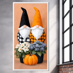 Plaid Gnome Harvest Gathering - NicheCanvas