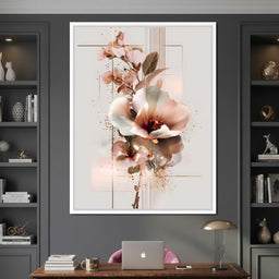 Delicate Petals Radiant Calm - NicheCanvas