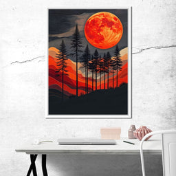 Blood Moon Forest - Johanjjf - NicheCanvas