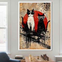 Streetwise Cats With Shades - NicheCanvas