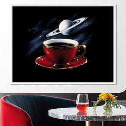 Planetary Coffee Dreamscape - NicheCanvas