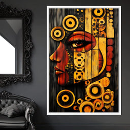 Radiant Cubist Reflections - NicheCanvas