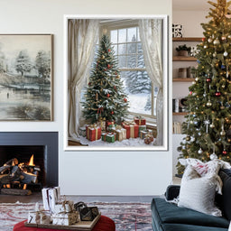Winter Festival by the Window - NicheCanvas