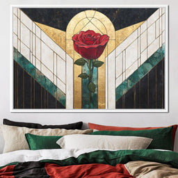 Golden Rose Radiance Reverie - NicheCanvas