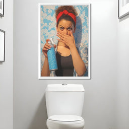 Bathroom Spray Panic - NicheCanvas