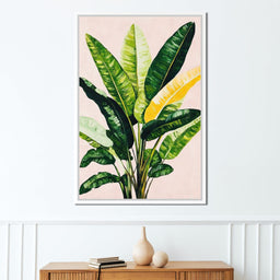 Tropical Sunrise Leaves Dance - NicheCanvas