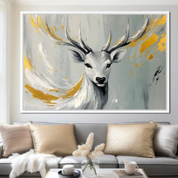 Golden Stag Elysian - NicheCanvas